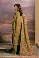 3 Piece Pk Raw Silk Suit - E1434