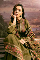 3 Piece Pk Raw Silk Suit - E1434