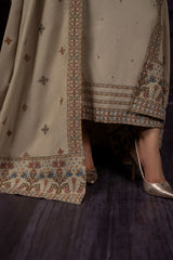 3 Piece - Embroidered Suit - E1454