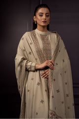 3 Piece - Embroidered Suit - E1454