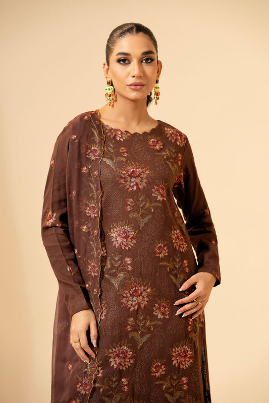 3 Piece - Embroidered Suit - E1465