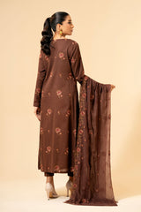 3 Piece - Embroidered Suit - E1465