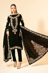 3 Piece - Embroidered Suit - E1473