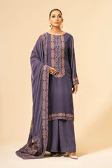 3 Piece - Embroidered Suit - E1474