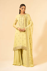 3 Piece Pure Chiffon Shirt & Dupatta