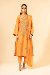 3 Piece Zari Jaqaurd Suit