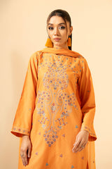 3 Piece Zari Jaqaurd Suit