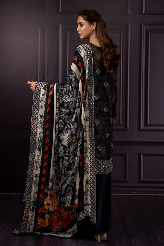 3 Piece - Embroidered Suit - E1501