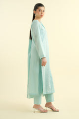 3 Piece -  Embroidered Suit - E1618