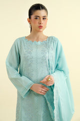 3 Piece -  Embroidered Suit - E1618