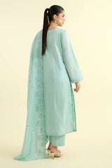 3 Piece -  Embroidered Suit - E1618
