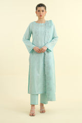 3 Piece -  Embroidered Suit - E1618