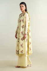 3 Piece -  Embroidered Suit - E1620