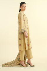 3 Piece -  Embroidered Suit - E1644