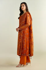 3 Piece -  Embroidered Suit - E1669