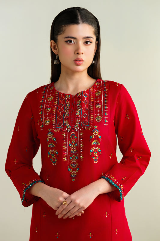 2 Piece- Embroidered Suit-KPS25-P3201