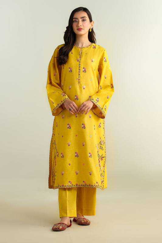 2 Piece - Embroidered Suit - KPS25-P3205