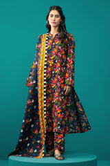 3 Piece - Printed Khaddar Suit