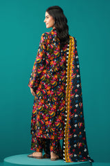 3 Piece - Printed Khaddar Suit