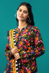 3 Piece - Printed Khaddar Suit