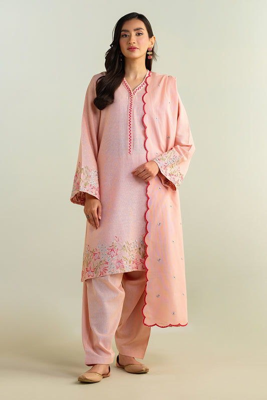 3 Piece - Embroidered Suit - KPW24-P3061-61