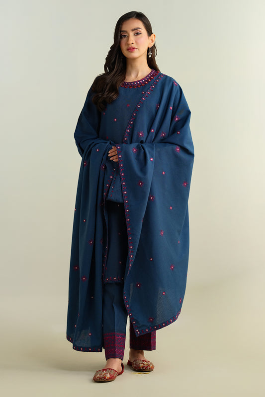 3 Piece - Embroidered Suit - KPW24-P3062-62