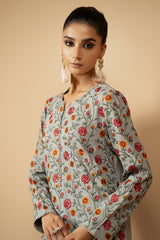 2 Piece - Embroidered Cotton Karandi Suit