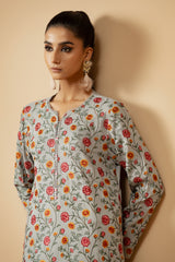 2 Piece - Embroidered Cotton Karandi Suit