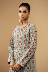 2 Piece - Embroidered Cotton Karandi Suit