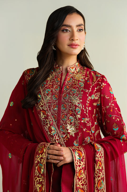 3 Piece - Embroidered Suit - KPW24-P3149-149