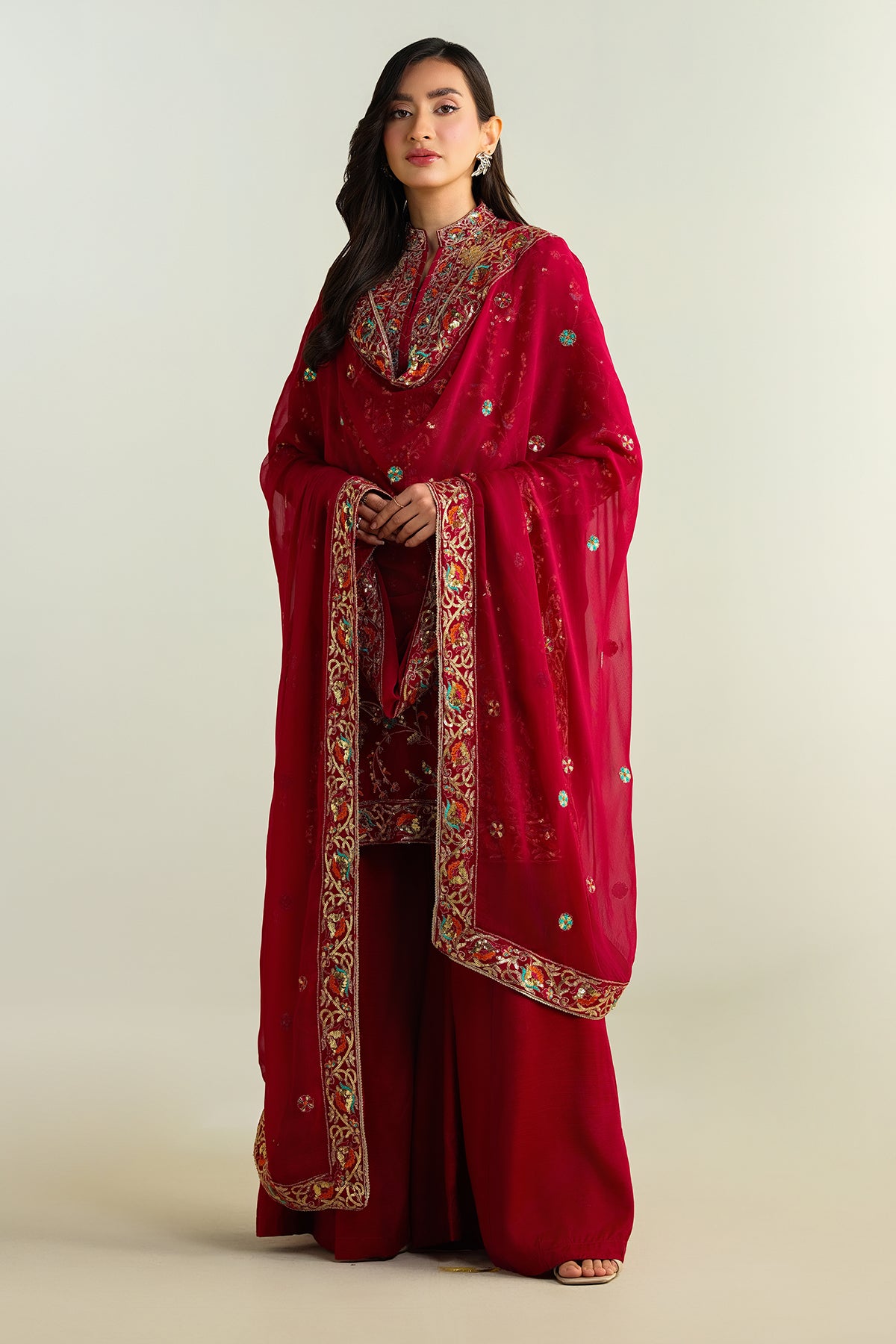 2 Piece - Embroidered Suit - KPW24-P3149-149