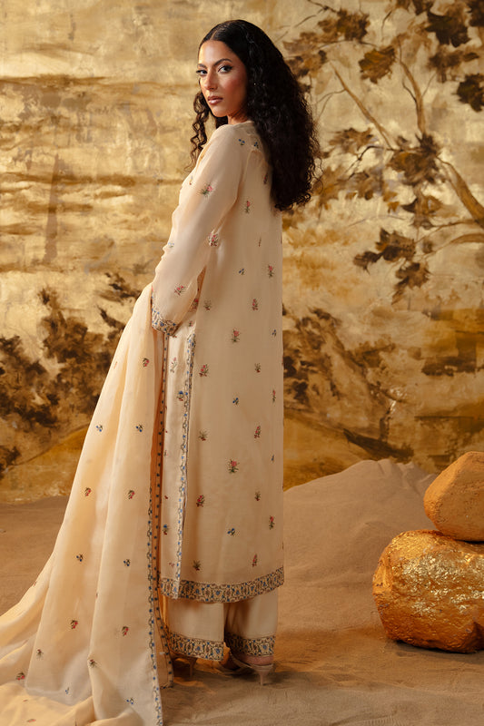 4 Piece - Embroidered Suit - MCP1227