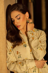 2 Piece Dyed & Emb Khaddar Shirt & Trouser