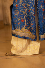 1 Piece Printed & Embalishment Sindhi Silk Shirt-mcp1406-1