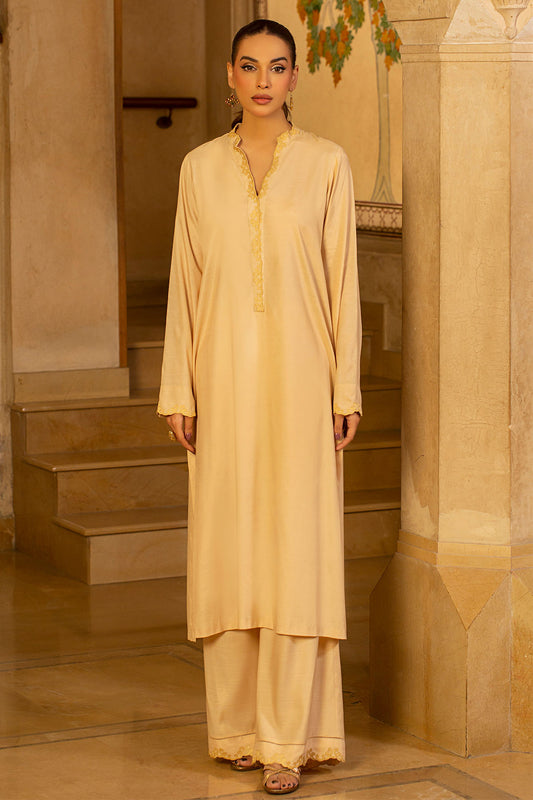 2 Piece - Embroidered Suit - MCP1411-2