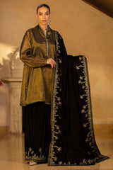 1 Piece "Embroidered Velvet" Shawl