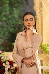 2 Piece Dyed & Embellishment Viscose Silk Shirt & Trouser