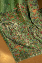 1 Piece Dyed & Embroidered Pure Velvet Shawl & Inner