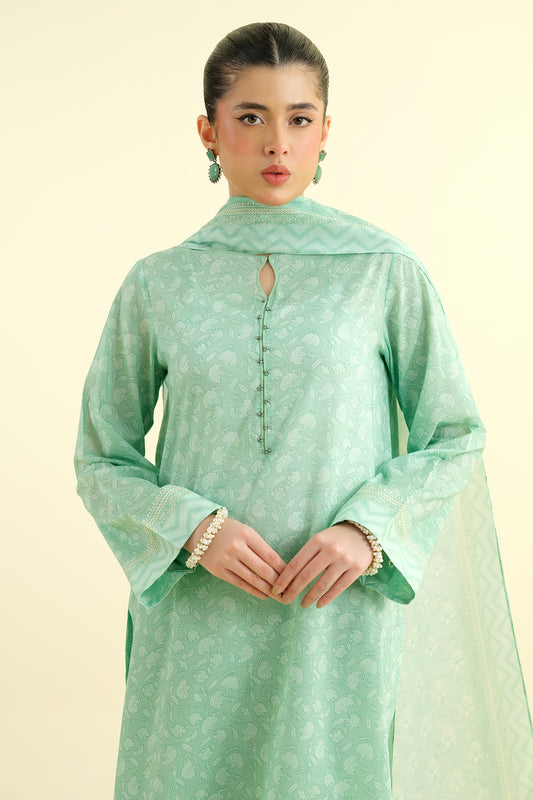 3 Piece - Printed Suit - X6102