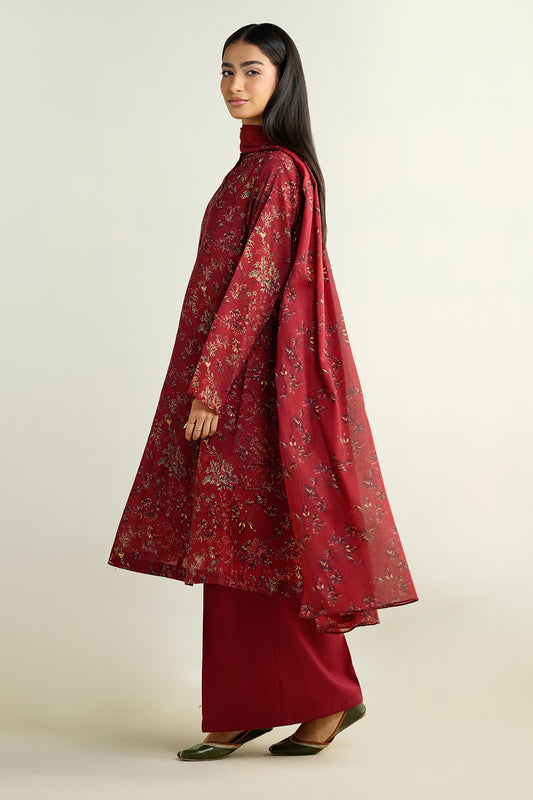 3 Piece - Printed Suit - X6112 R