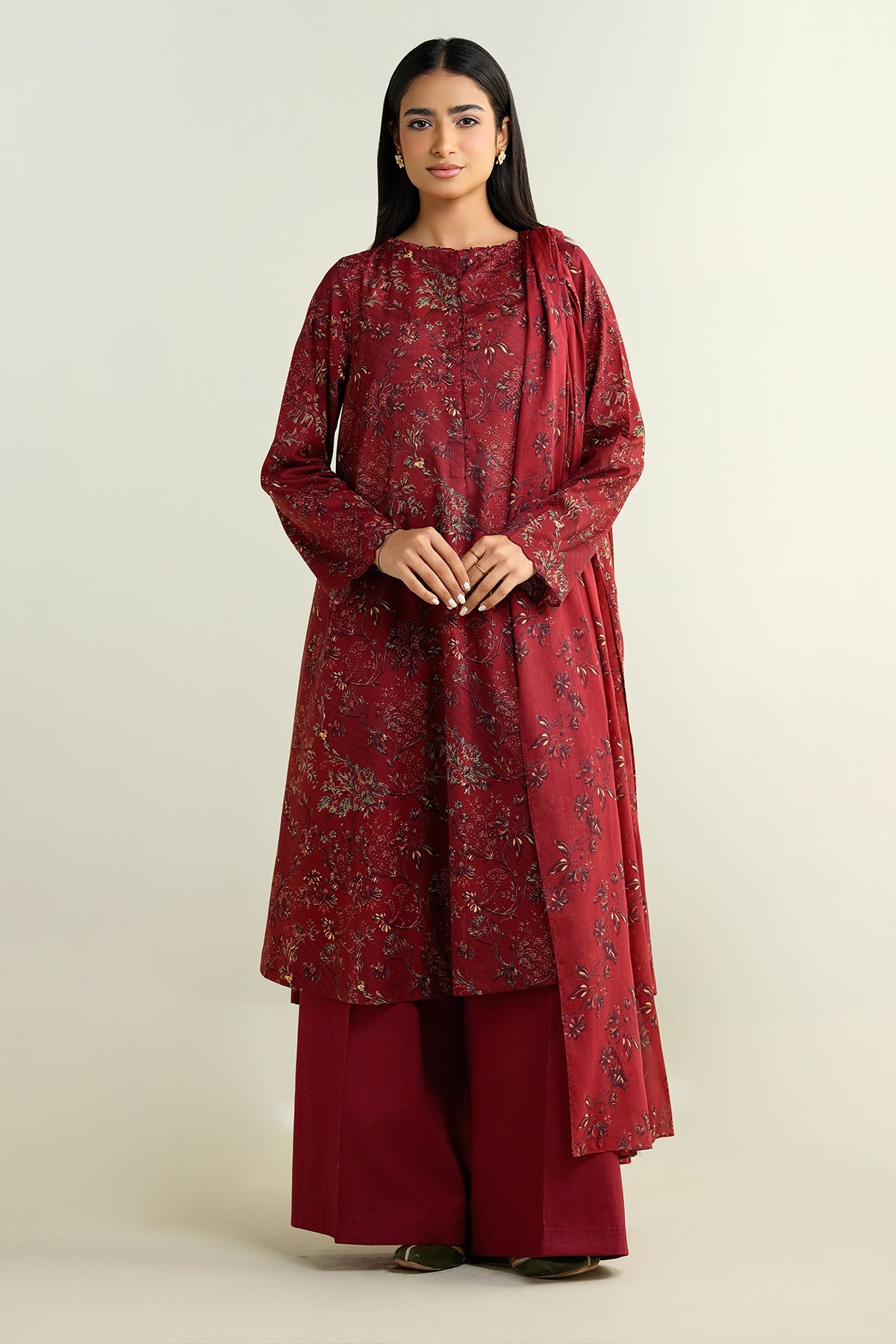 3 Piece - Printed Suit - X6112