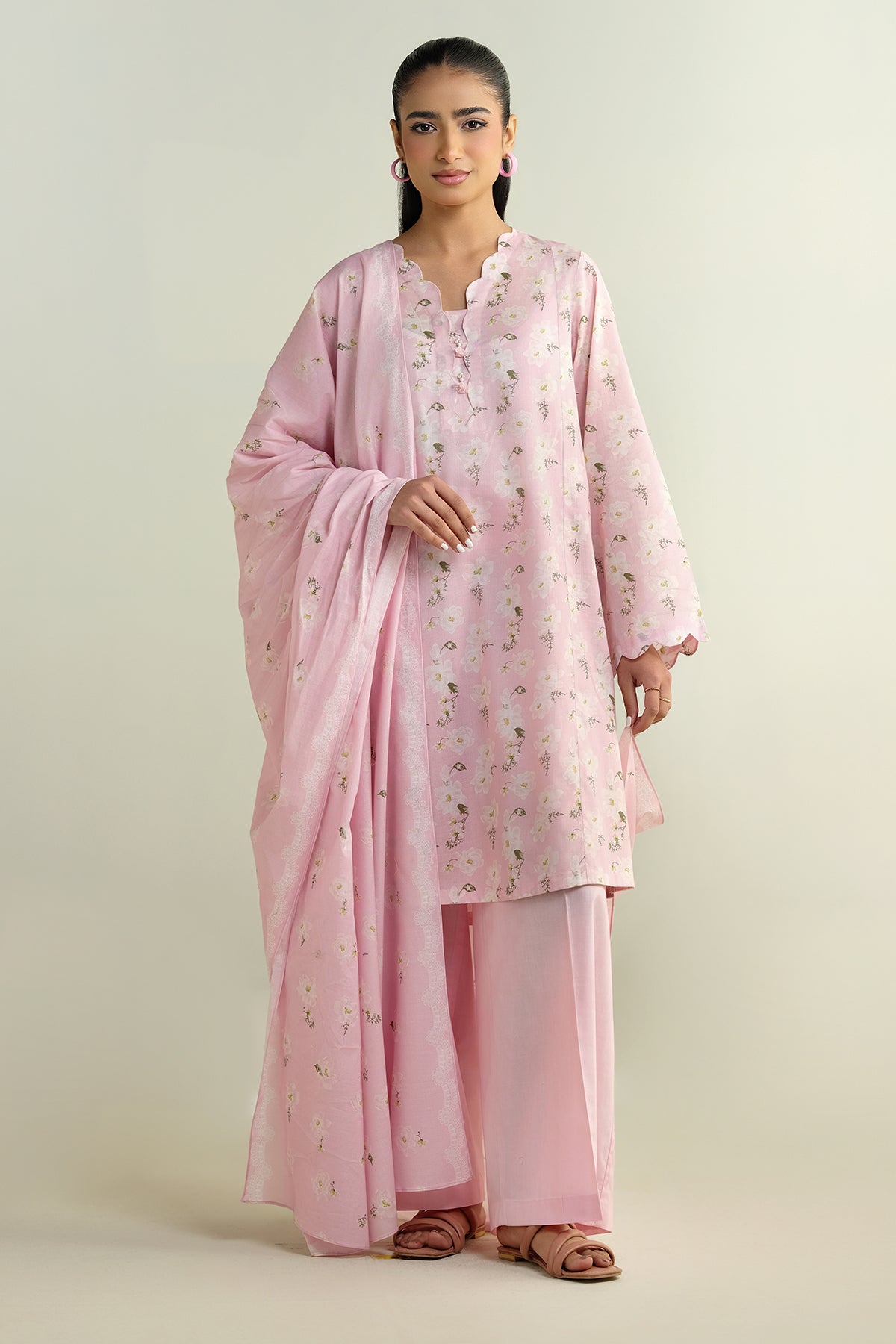 3 Piece - Printed Suit - X6124