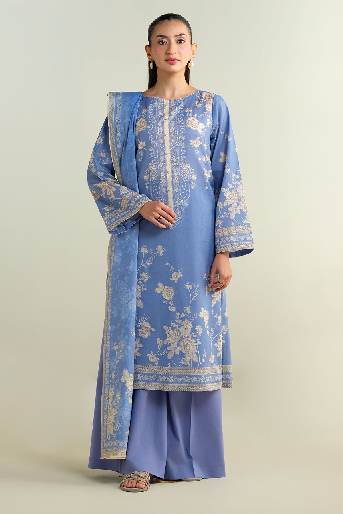 3 Piece - Printed Suit - X6131