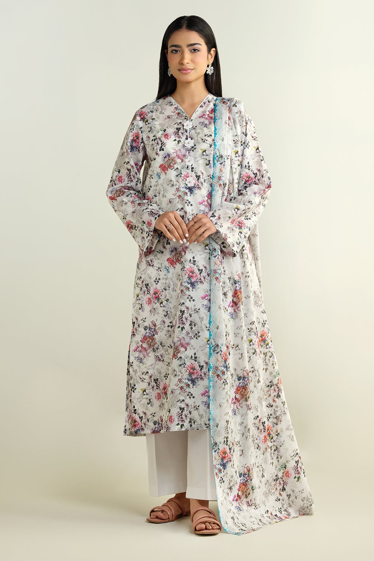 3 Piece - Printed Suit - X6134