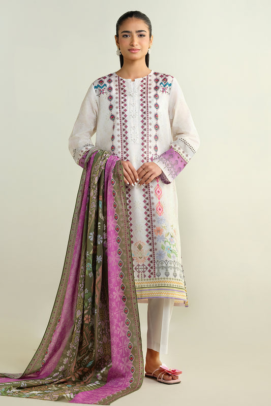 3 Piece - Printed Suit - X6160