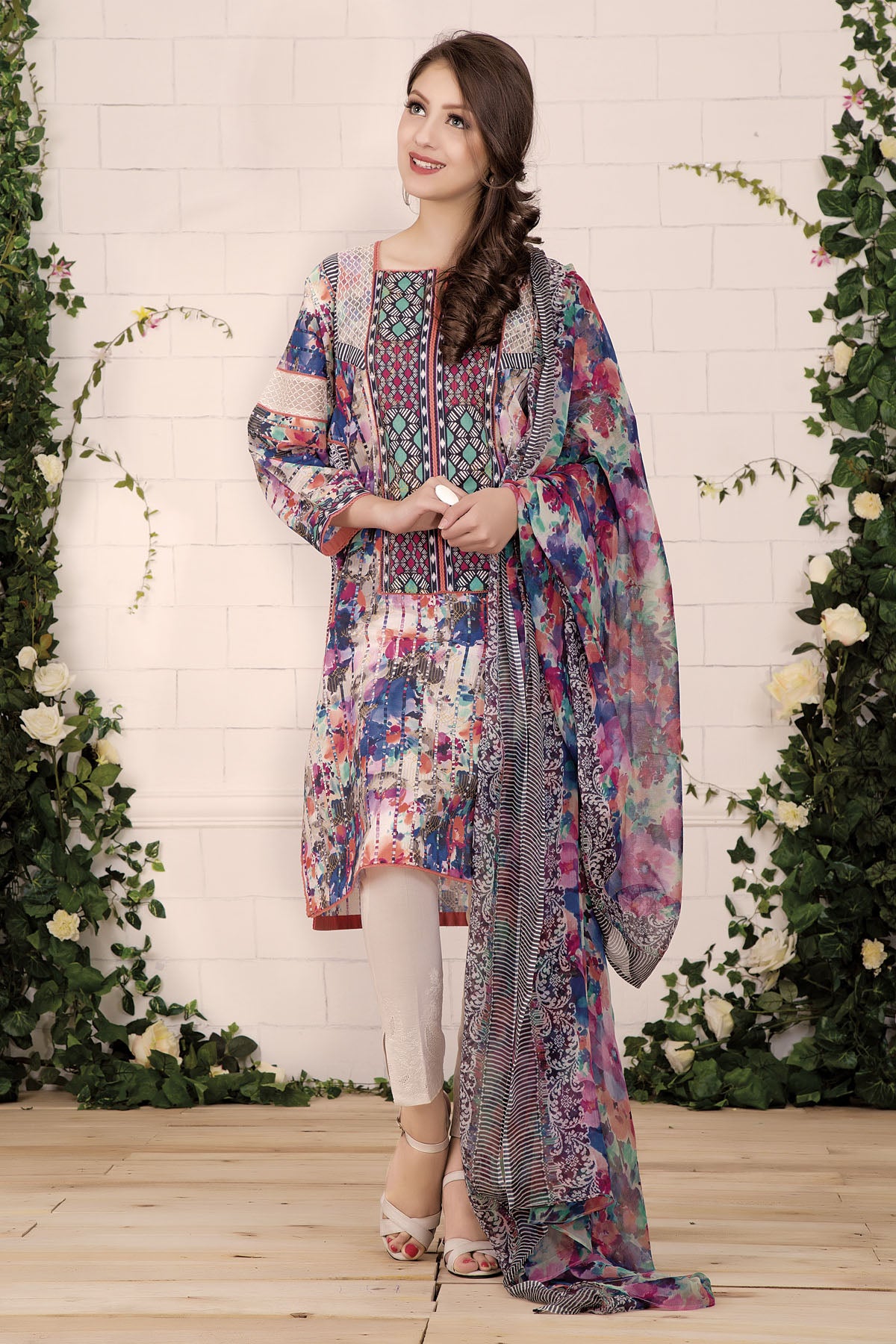 Abstract Floral Kurta 1797