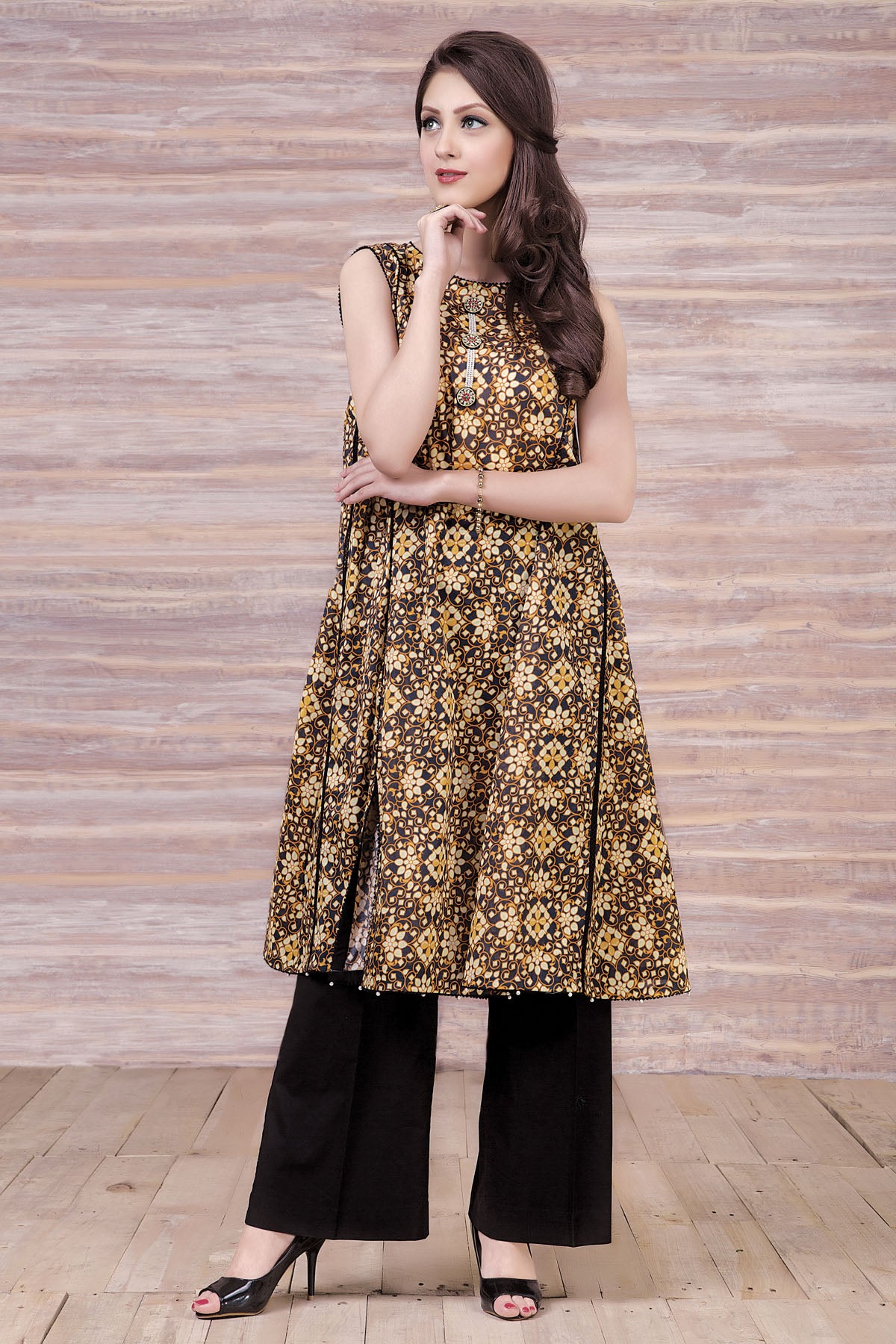 Slit Flared Shirt 1759