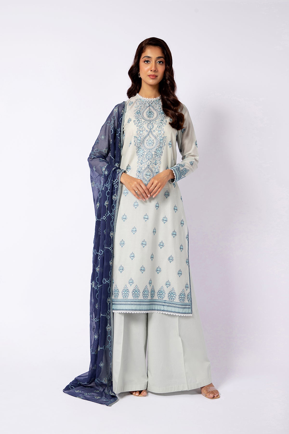 3 Piece Cotton Lawn Suit Kayseria Pakistan