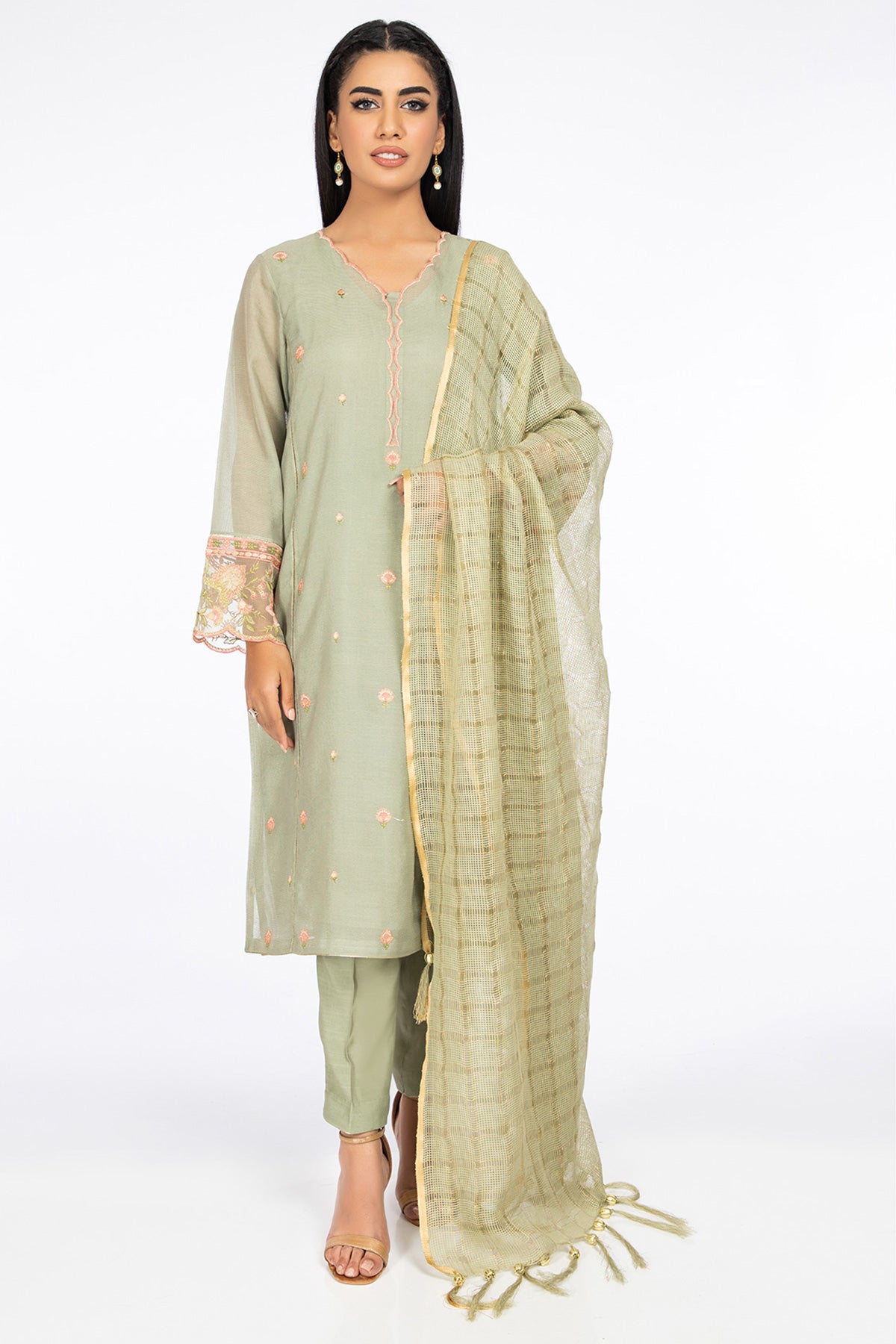 Resham Check (Dupatta)