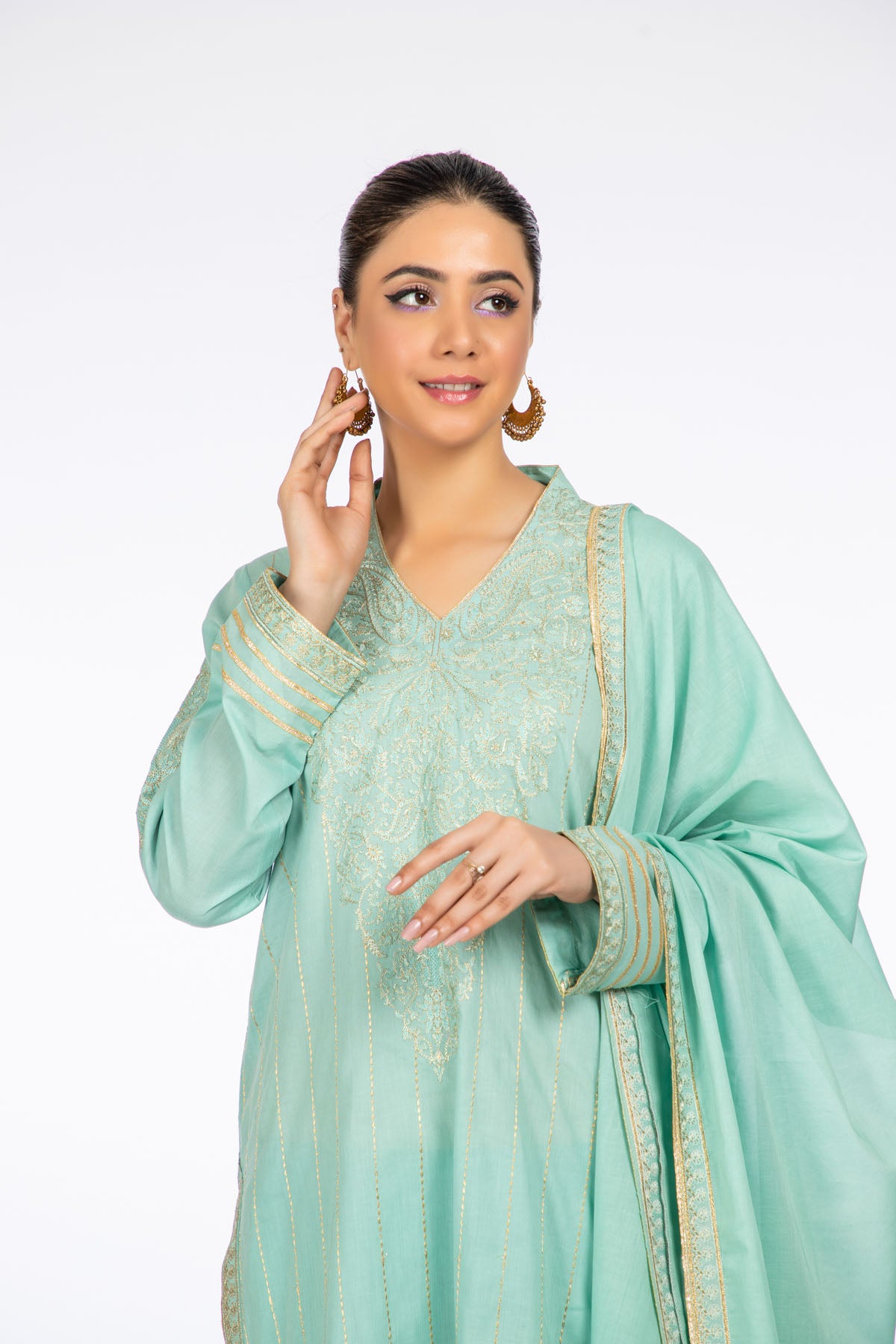 3 Piece Cotton Lawn Suit Kayseria Pakistan